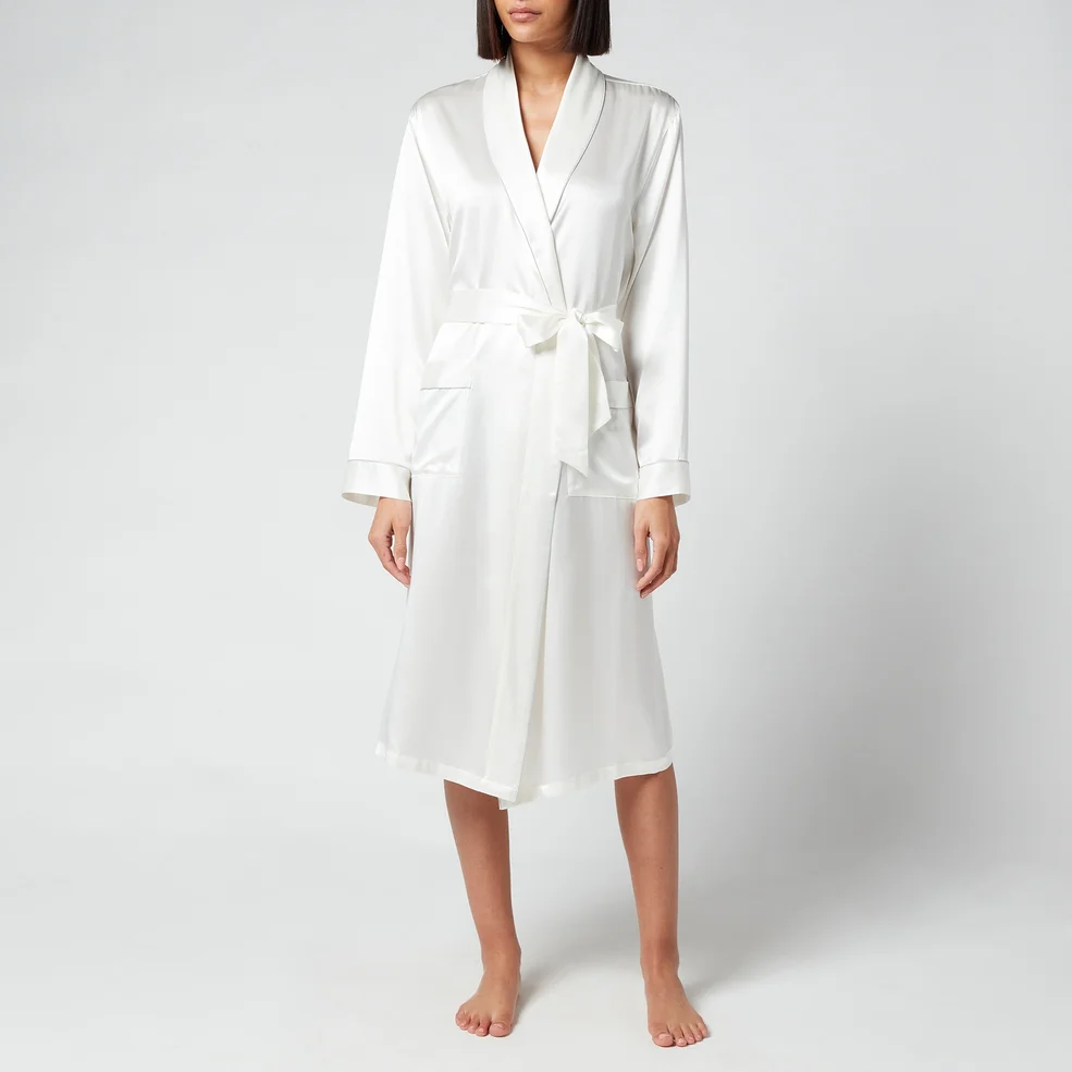 ESPA Home Silk Robe - Pearl White - XS/S Image 1