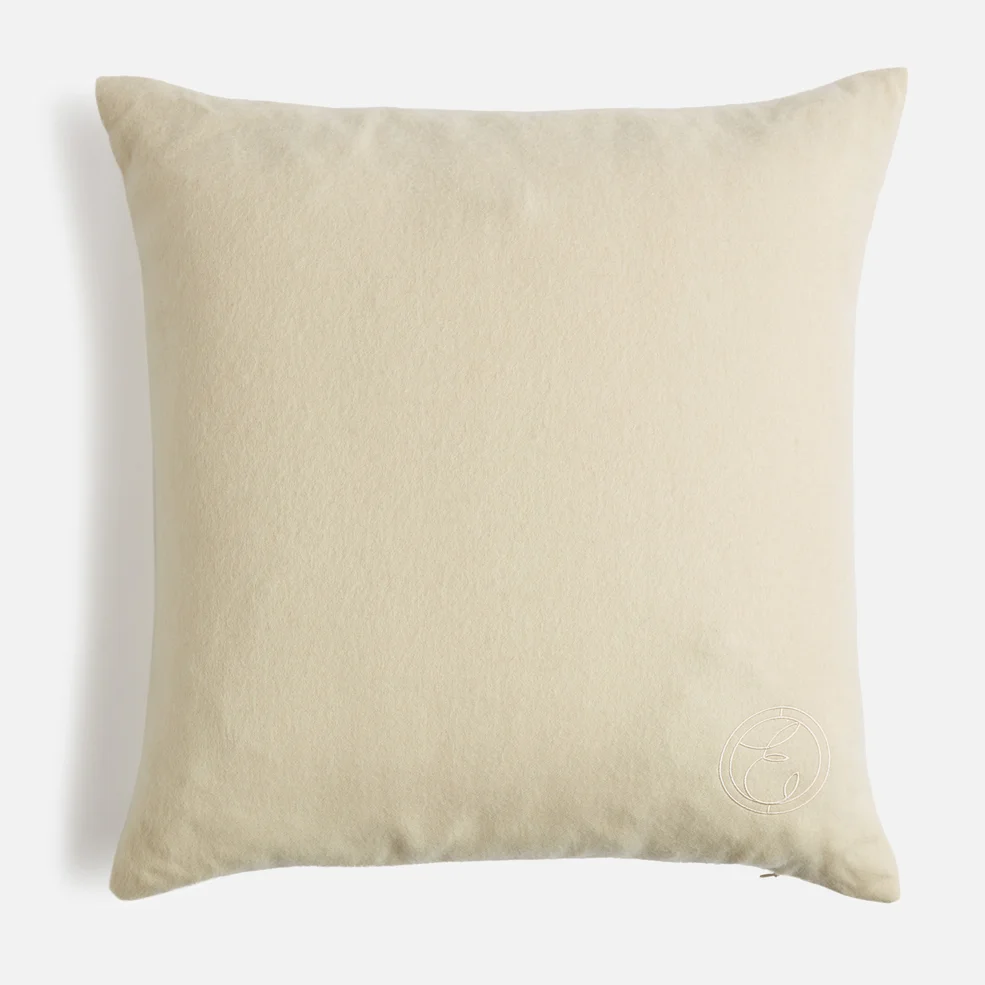 Cream Wool Cushion Image 1