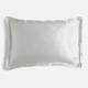 Oxford Edge Silk Pillowcase - Moonlight Grey