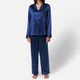 ESPA Freya Silk Pyjamas - Midnight Blue - M