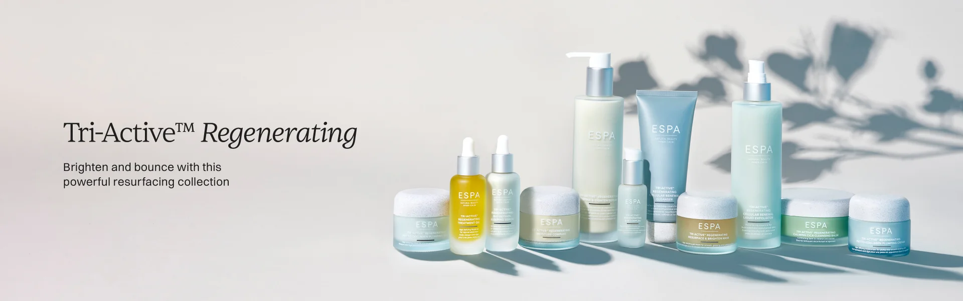 Tri-Active™ Regenerating brighten and bounce with this powerful resurfacing collection moisturiser serum eye moisturiser body face skincare body butter tighten define plumping cleanser