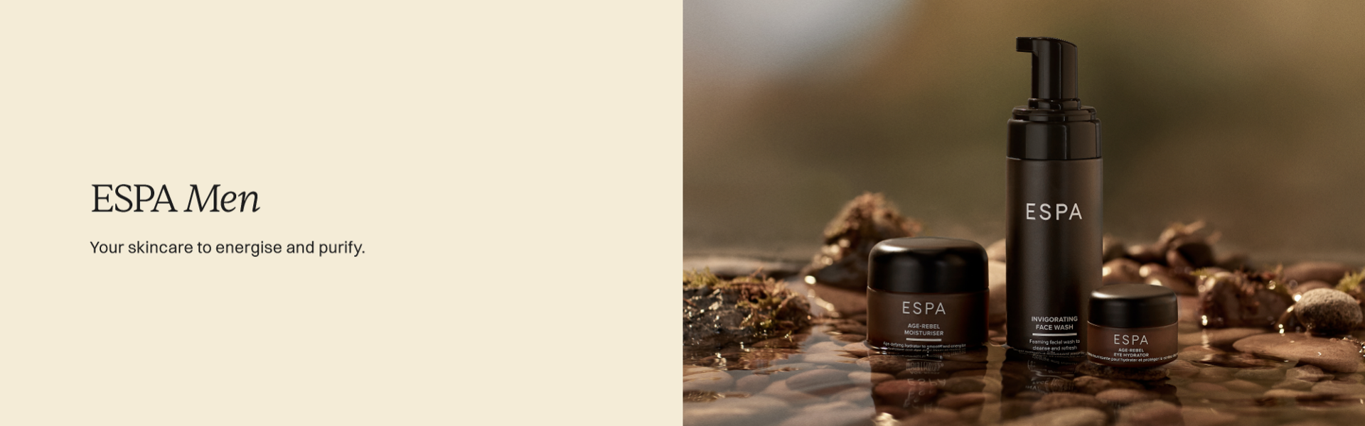 ESPA Men Your Skincare to energise and purify